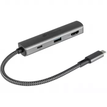 USB Typ-C Hub Alcasa HUB-C002A 5000 Mbit/s HDMI USB 3.0