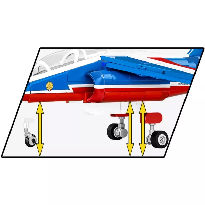 Konstruktionsspielzeug Cobi Alpha Jet Patrouille de France 1:48 Maßstabsmodell COBI-5841