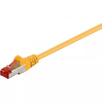 Wentronic Goobay CAT 6 Patchkabel, S/FTP (PiMF), Gelb, 20 m - LSZH Halogenfrei, Kupfer (68307)