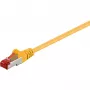 Wentronic Goobay CAT 6 Patchkabel, S/FTP (PiMF), Gelb, 20 m - LSZH Halogenfrei, Kupfer (68307)