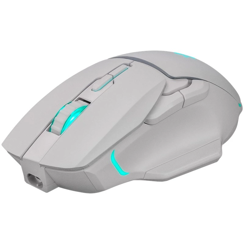 Kabellose Maus DEFENDER Stix GM-009 RF — optisch 3200 DPI, 6 Tasten, beidhändig, USB RF, batteriebetrieben, weiß