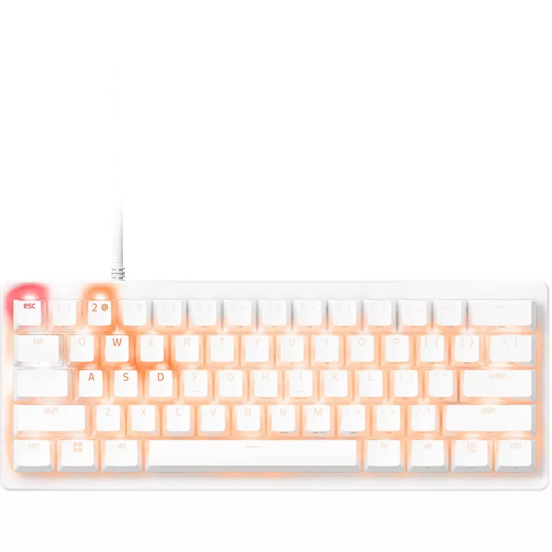 Razer Huntsman V3 Pro Mini - Weiß - Deutsches Layout P - Tastatur - optisch (RZ03-04992000-R3G1)