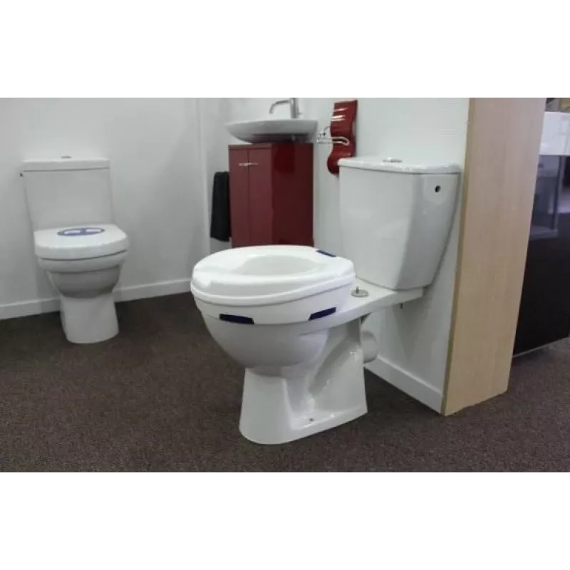 Toilettensitzerhöhung HERDEGEN CLIPPER 500400 — höhenverstellbare Erhöhung, Polypropylen, 110 mm Höhe, max. Belastung 185 kg