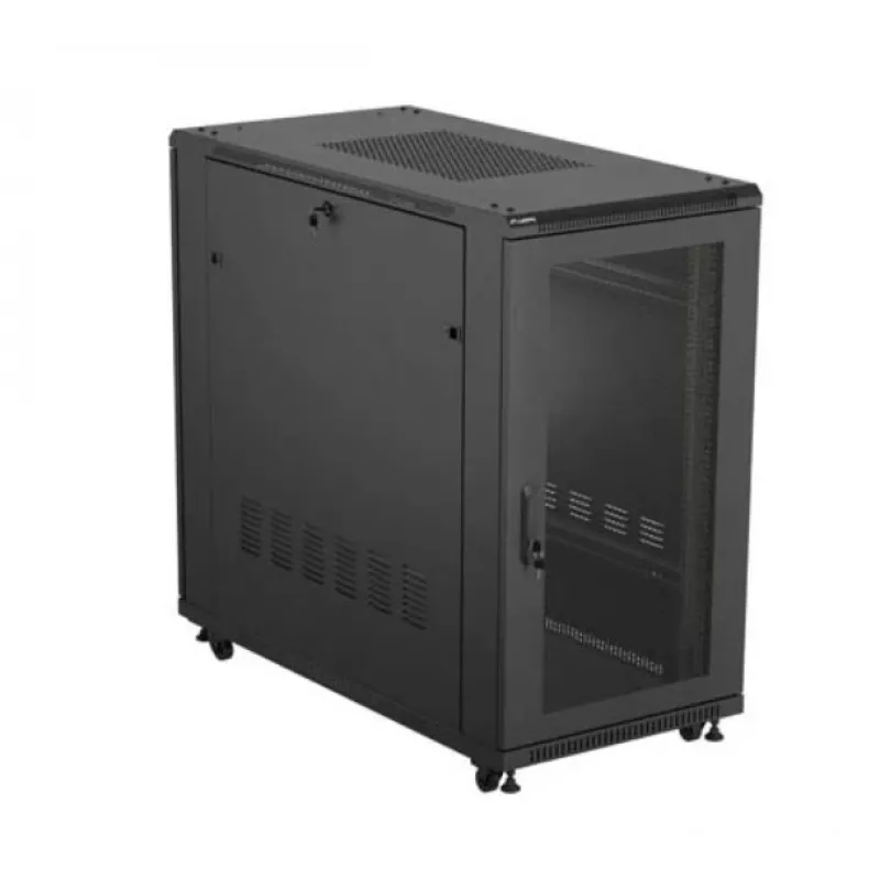 19-Zoll-Rack-Schrank LANBERG FF01-6222-23B 22U 600x1200 mm Schwarz Perforierte Türen