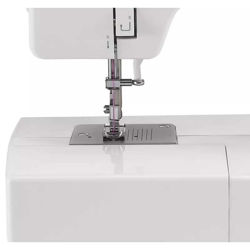 SINGER automatische Nähmaschine Promise 1412 — elektrisch, 12 integrierte Stiche, Drehwahlschalter, weiß