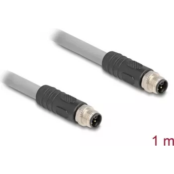 Sensor-/Aktor-Kabel DeLOCK 80532 1m RST M12 Grau
