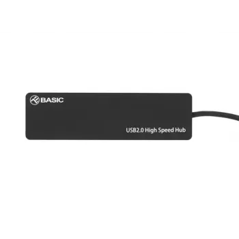 USB-Hub Tellur Basic 4-Port USB 2.0 — schwarz, 4x USB-A-Anschlüsse
