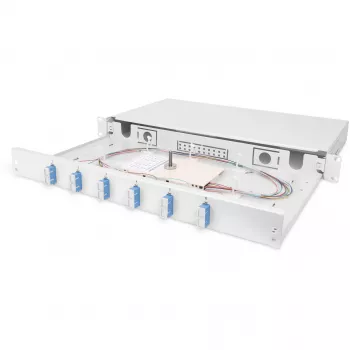 Glasfaser-Spleißbox Digitus DN-96320/9 SC OS2 51,5 cm Grau