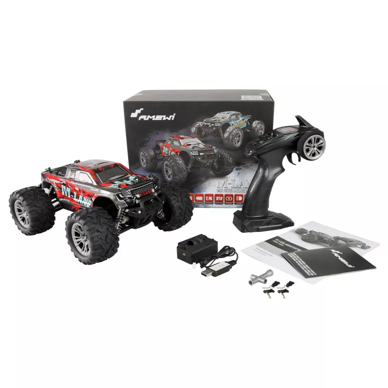 Amewi M-Land Monstertruck 48 km/h 4WD 1:16 RTR Rot (22622)