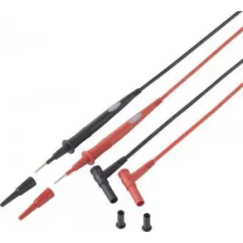VOLTCRAFT Sicherheitsmessleitung 1,00 m Schwarz, Rot MS-7 (VC-10982495)
