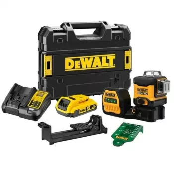 Laser-Wasserwaage DeWalt DCE089D1G18-QW grüner Strahl selbstnivellierend 360° mit Empfängerkompatibilität