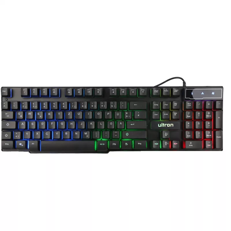 Gaming-Set Ultron HAWK Tastatur Maus QWERTZ Deutsch Schwarz Rot Weiß