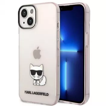 Karl Lagerfeld KLHCP14MCTRI Iphone 14 Plus / 15 Plus 6.7 Hardcase Pink / Pink Transparent Choupette Body