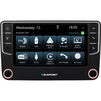 2DIN-Automultimedia-Headunit BLAUPUNKT Wolfsburg 648 DAB mit CarPlay und Android Auto