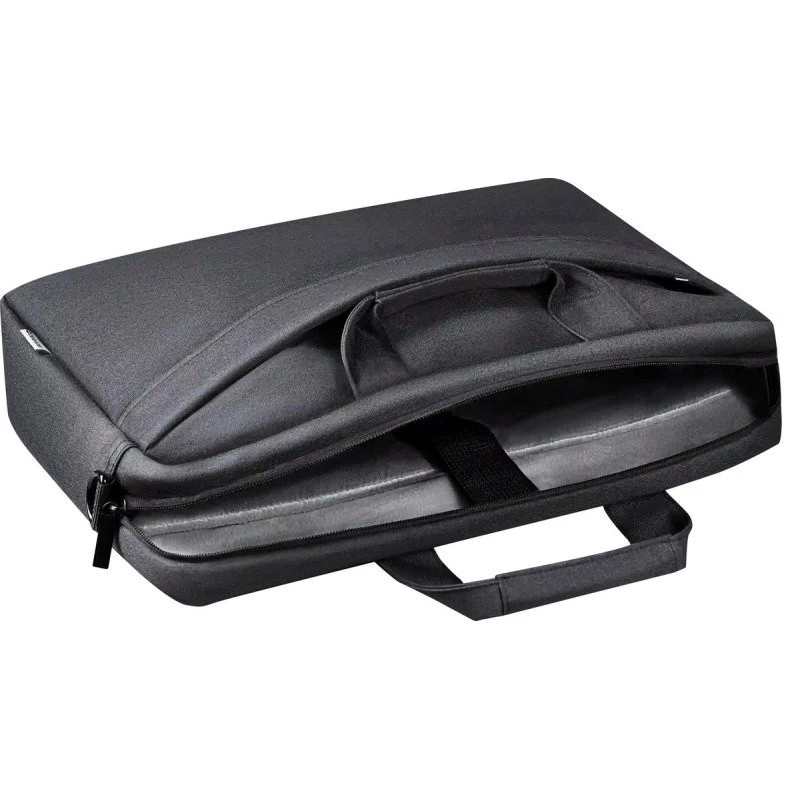 Laptoptasche DEFENDER FIRM 26123 für 15,6-Zoll-Laptops, Polyurethan, schwarz, Toploader, abnehmbarer Schultergurt