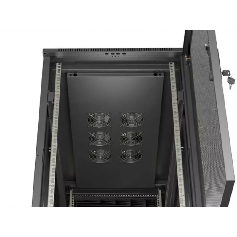 19-Zoll-Rack-Schrank LANBERG FF01-6222-23B 22U 600x1200 mm Schwarz Perforierte Türen