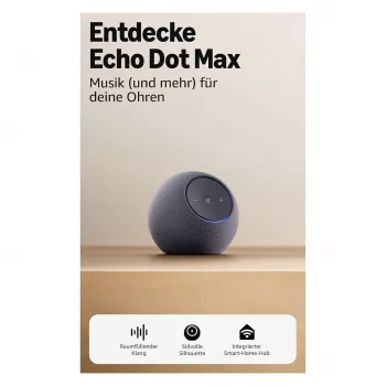 Amazon Echo Dot Max 2025 - Graphite - Bluetooth (B0DKLFHZDH)