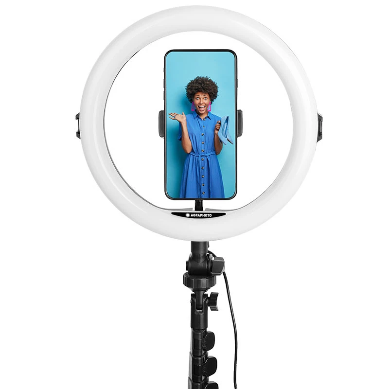 Agfa Arl11xl Ring Light LED Ring 11 inch + Stativ + Fernbedienung