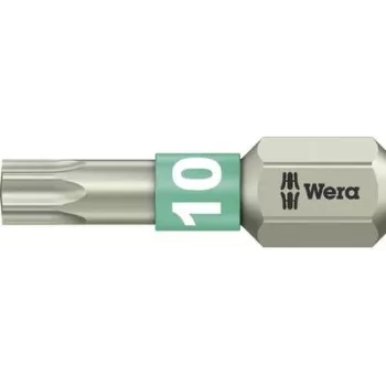 Schraubendreherbits TORX® 25 mm Wera T10 für 6,3 mm (1/4 Zoll) Antrieb