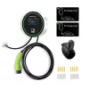 EV-Ladestation QOLTEC 52432 Typ2 22 kW WLAN mit LCD-Anzeige