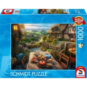 Schmidt Spiele Puzzle 'Frühstück mit Aussicht' 1000 Teile, 693 mm Breite