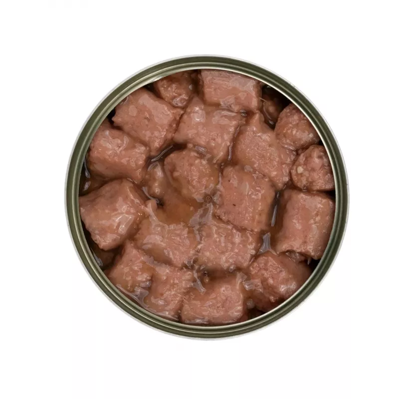 Nassfutter für Hunde TufTuf Chunks in Soße mit Geflügel 415 g — ausgewachsene Hunde, 7 % Protein, 81,5 % Feuchtigkeit