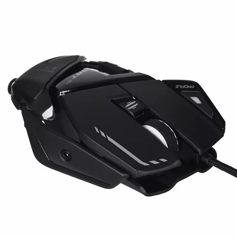 Gaming-Maus MadCatz R.A.T. 8+ — Rechtshänder, optisch, 16000 DPI, 11 Tasten, USB Typ-A, 145 g