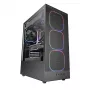 PC-Gehäuse TACENS MARS MC-NEBULA Midi Tower mit gehärtetem Glas, vier 120-mm-aRGB-Lüftern, unterstützt ATX, GPU bis 30,2 cm