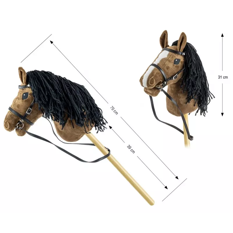 Steckenpferd Hobby Horse Dunkelbraun