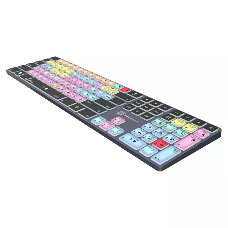 Mechanische Full-Size-Tastatur LogicKeyboard LKB-PT-TPC, USB + Bluetooth, QWERTZ Deutsch, Schwarz