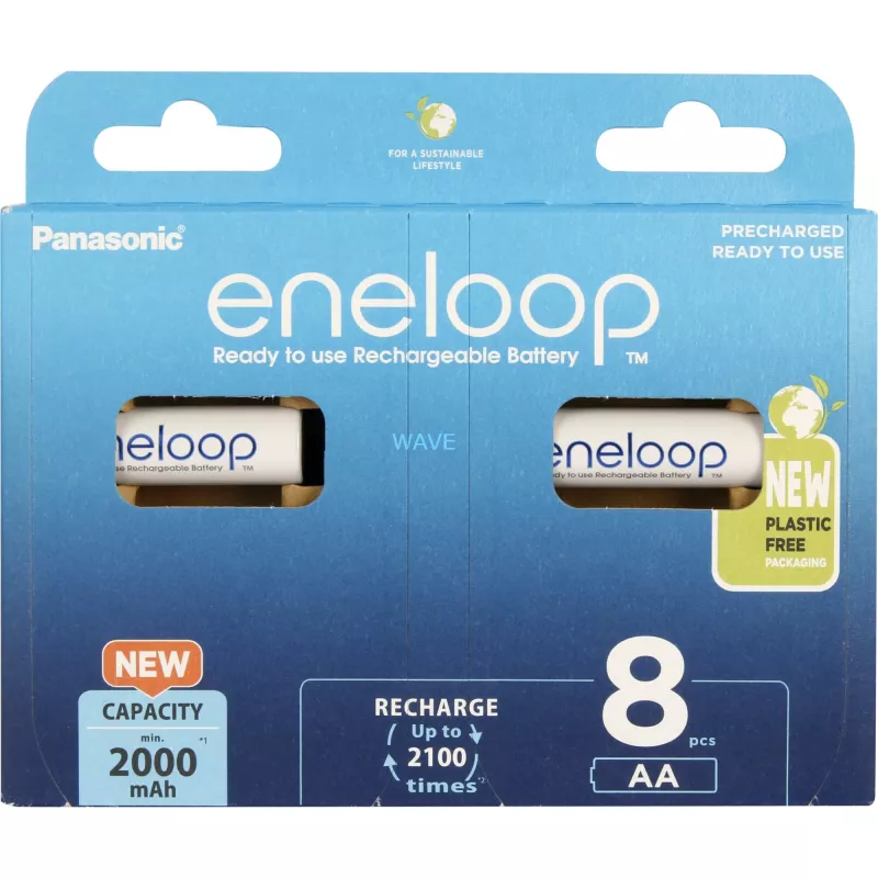 Akkus PANASONIC ENELOOP AA 2000 mAh 8 Stück (BK-3MCDE/8HH)