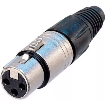 Neutrik NTR-NC5FX - -30 - 80 °C - Schwarz - Silber - UL - UL 94 HB - IEC 61076-2-103 - IP 40, IEC 68-2-20 (NC5FX)