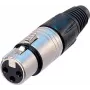 Neutrik NTR-NC5FX - -30 - 80 °C - Schwarz - Silber - UL - UL 94 HB - IEC 61076-2-103 - IP 40, IEC 68-2-20 (NC5FX)