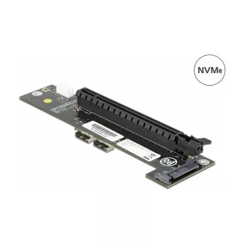Konverter 2 x SFF-8654 auf PCIe x16 Bifurkation DeLOCK 64148