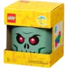 Aufbewahrungsbox Room Copenhagen LEGO Kopf Skeleton klein, grün/schwarz