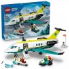 LEGO City Rettungsflugzeug 60465 – kleines Rettungsflugzeug-Bauset, 403 Teile, 4 Minifiguren, Alter 6+