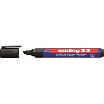 Permanent Marker Edding 33 Keilspitze Schwarz