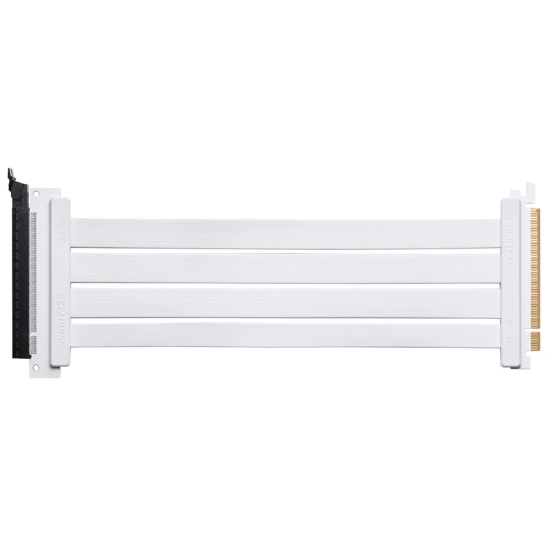 PHANTEKS PCI-E 4.0 x16 Riser-Flachbandkabel, 180 Grad, 30 cm - weiß