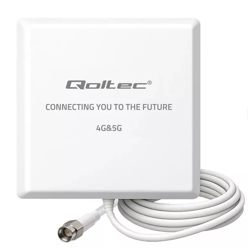 Externe 4G/5G LTE-Antenne QOLTEC 9 dBi mit SMA-Anschluss und 3 m Kabel