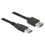 DeLOCK Verlängerungskabel USB3.0 - USB-Verlängerungskabel - USB Typ A (M) auf USB Typ A (W) - USB3.0 - 5,0m - Schwarz (85058)
