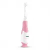 Elektrische Zahnbürste neno Denti Pink für Kinder — vibrierend, weiche Borsten, AAA-Batterie, 2‑Minuten-Timer