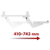 Tastaturhalterung MACLEAN MC-156 W — verstellbare Untertisch-Ablage, max. Belastung 5 kg