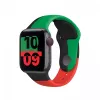 Band Apple 44mm Schwarz Unity Sport Band S/M Schwarz Grün Rot