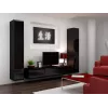 Cama geschlossen Schrank VIGO '180' 180/40/30 schwarz/schwarz glänzend