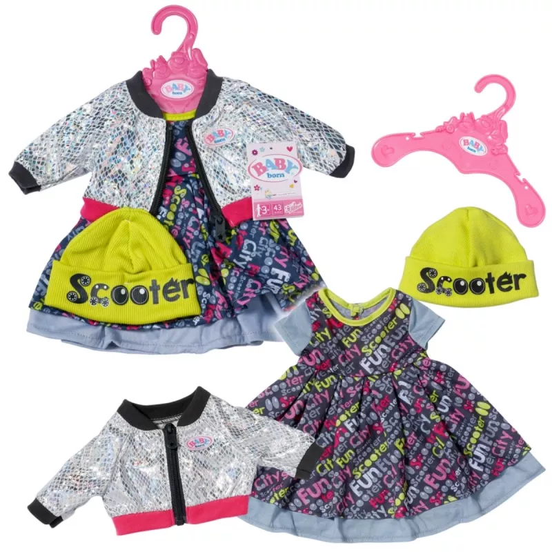 Zapf Creation BABY born E-Scooter Outfit, 43 cm, Puppenzubehör
