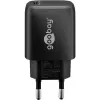 Goobay 65367 Ladegerät Indoor AC für Laptop Smartphone Tablet Schwarz