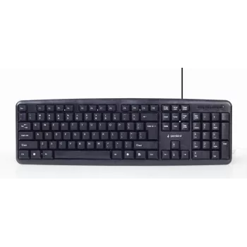 Gembird KBS-UO4-01 Tastatur Maus enthalten Office USB QWERTY US-Englisch Schwarz