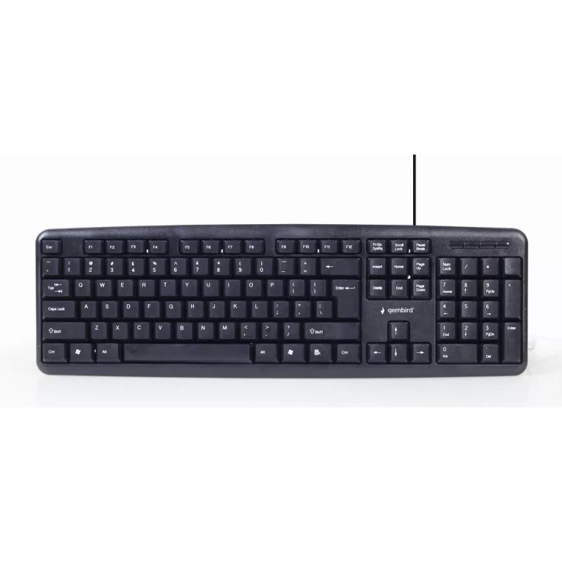 Gembird KBS-UO4-01 Tastatur Maus enthalten Office USB QWERTY US-Englisch Schwarz