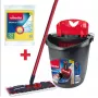 Bodenwischer VILEDA Ultramax BOX 177453 mit nachfüllbarem Mikrofaserkopf, Wring-Eimer, 3 waschbaren Tüchern, schwarz