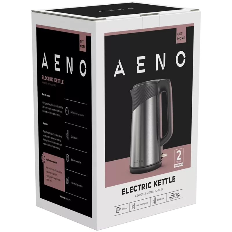 AENO EK3 Wasserkocher 1,7 L 2200 W Schwarz